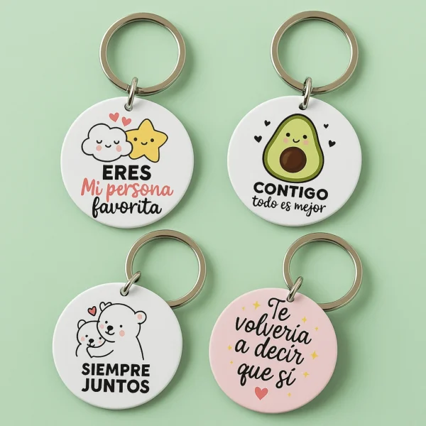 Llaveros pareja Llaveros Personalizados