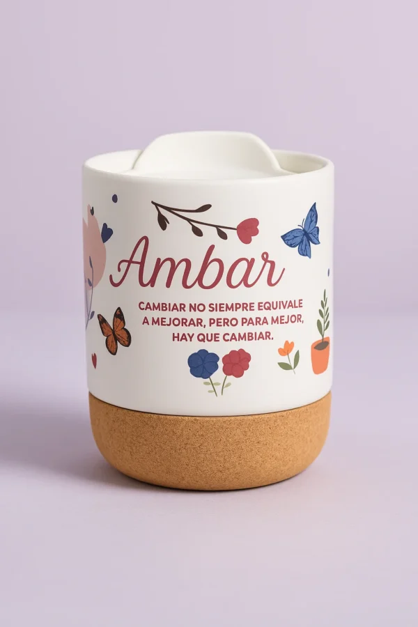 Taza de corcho ambar Taza de corcho personalizada