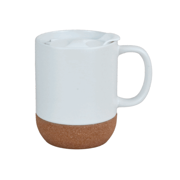Taza de corcho tapa blanca Taza de corcho personalizada