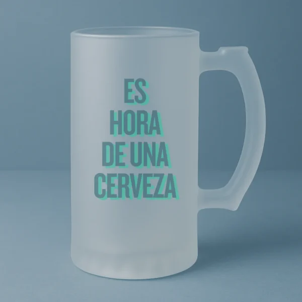 Jarra cervecera glasada personalizada